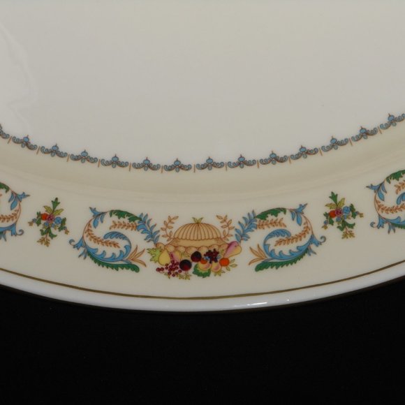 rare beautiful large bone china  oval serving platter. Aynsley UK Banquet - Picture 6 of 9